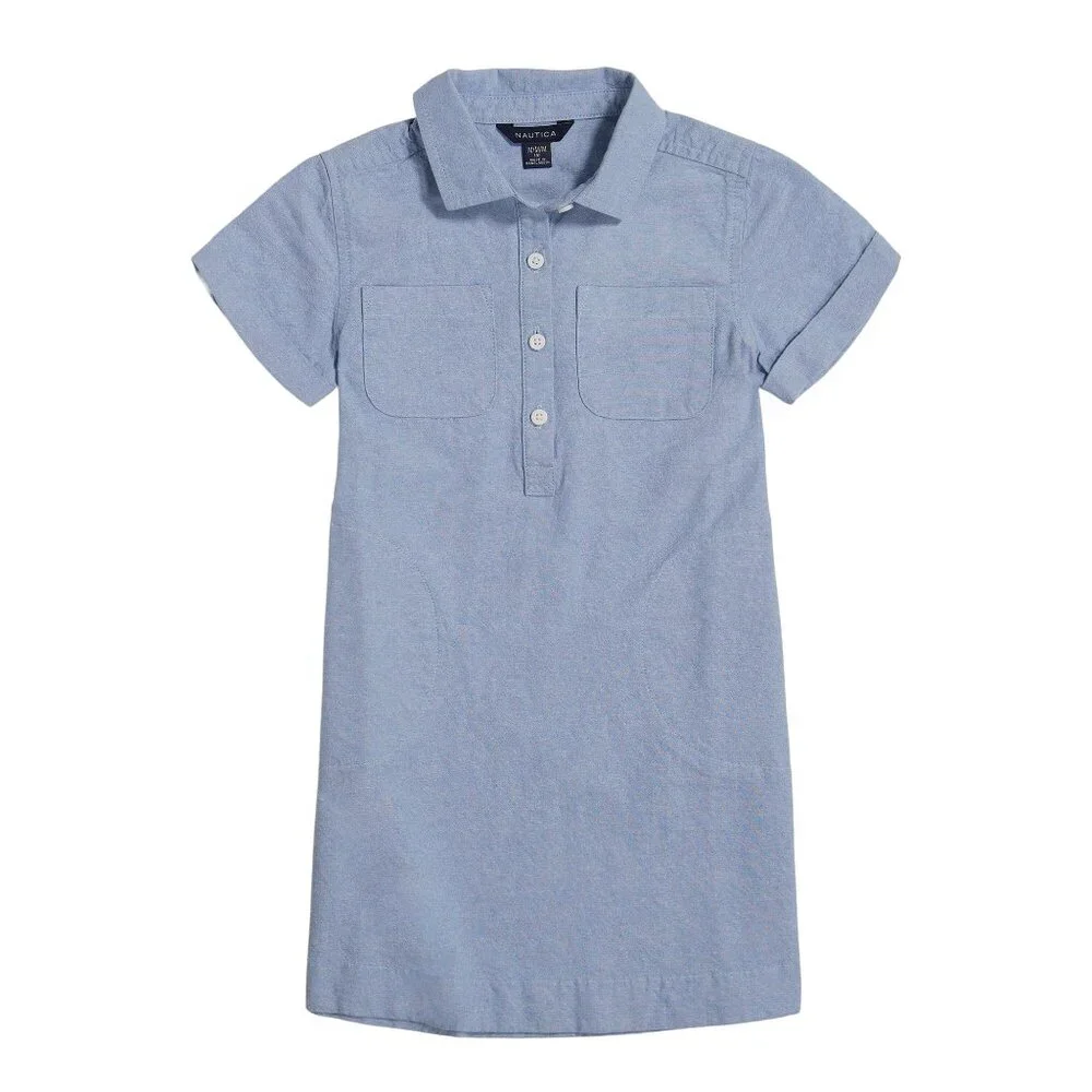 Nautica Girl's Chambray Shirt Dress/NWT/Medium
